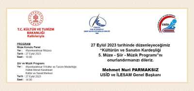 5. SANATIN VE KÜLTÜRÜN KARDEŞLİĞİ MÜZE-ŞİİR-MÜZİK ETKİNLİĞİ